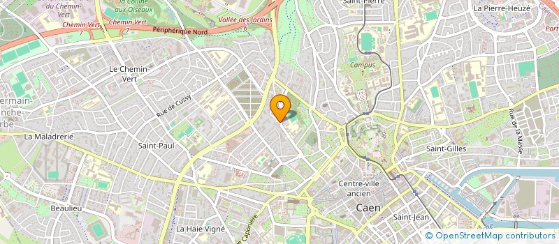 localisation de l'entreprise SYND COPROPRIETE JARDIN DES PLANTES à CAEN