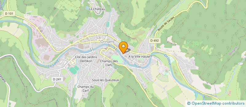 localisation de l'entreprise SYND. COPROPRIETE JARDINS D'HERMELINE  ORNANS