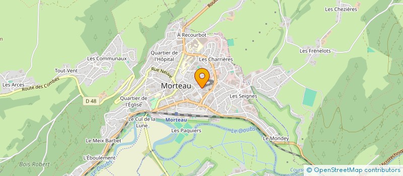 localisation de l'entreprise SYND. COPROPRIETE L'AGURON 73  MORTEAU