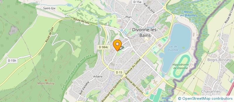 localisation de l'entreprise SYND COPROPRIETE L'EOLE à DIVONNE-LES-BAINS