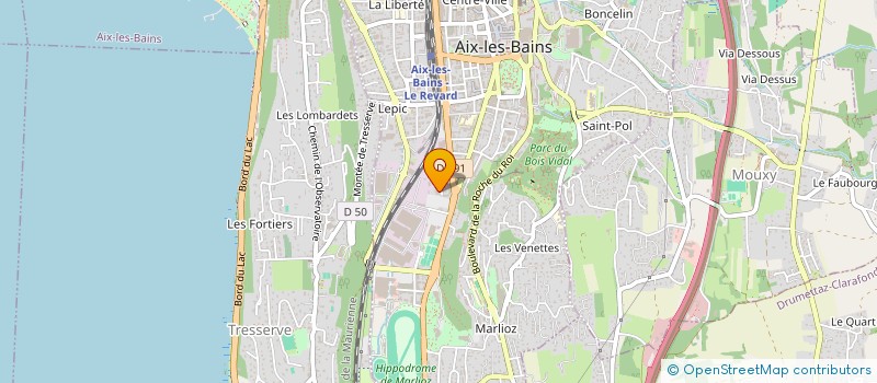 localisation de l'entreprise SYND COPROPRIETE L'HIPPODROME  AIX-LES-BAINS