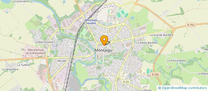localisation de l'entreprise SYND COPROPRIETE L'ORANGERIE à MONTAIGU-VENDEE