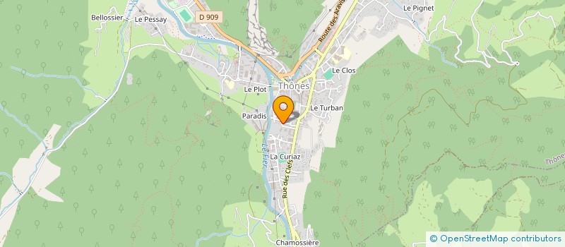 localisation de l'entreprise SYND COPROPRIETE LA CENTAUREE  THONES