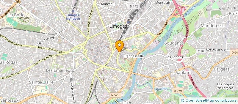 localisation de l'entreprise SYND COPROPRIETE LA CITE  LIMOGES