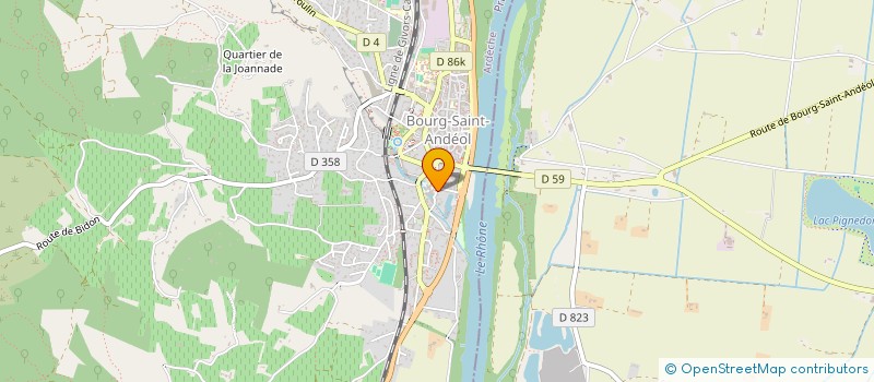 localisation de l'entreprise SYND COPROPRIETE LA MERVEILLE  BOURG-SAINT-ANDEOL