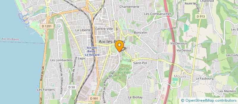localisation de l'entreprise SYND COPROPRIETE LE BEAU SITE  AIX-LES-BAINS