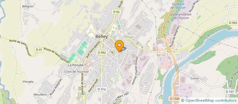 localisation de l'entreprise SYND COPROPRIETE LE BEL AIR  BELLEY