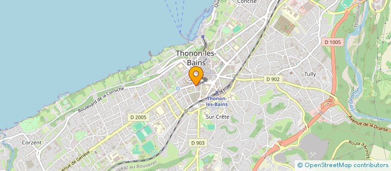 localisation de l'entreprise SYND COPROPRIETE LE BELLECOUR à THONON-LES-BAINS