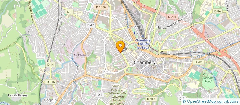 localisation de l'entreprise SYND COPROPRIETE LE BERNASCONI  CHAMBERY