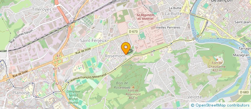 localisation de l'entreprise SYND. COPROPRIETE LE CANADEL  BESANCON