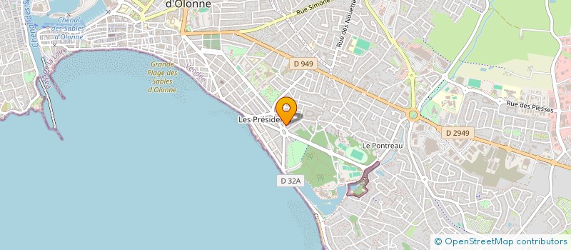 localisation de l'entreprise SYND COPROPRIETE LE CAP VERT à LES SABLES D'OLONNE