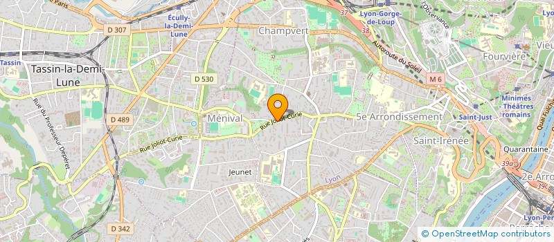 localisation de l'entreprise SYND COPROPRIETE LE CLOS MONTEVERDI  LYON