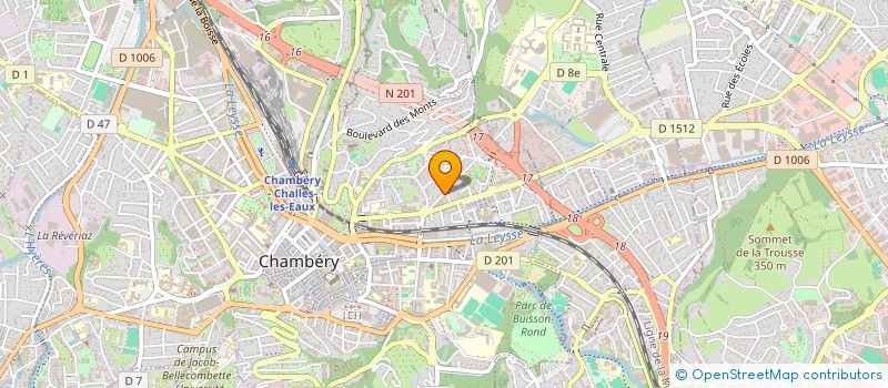 localisation de l'entreprise SYND COPROPRIETE LE COLIBRI  CHAMBERY