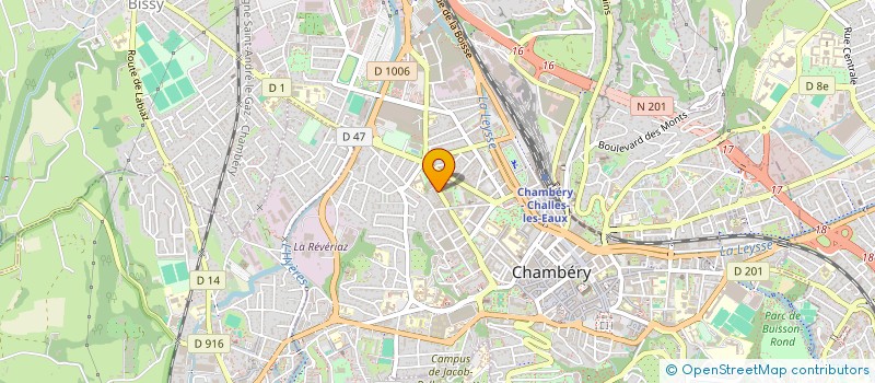 localisation de l'entreprise SYND COPROPRIETE LE DANUBE  CHAMBERY