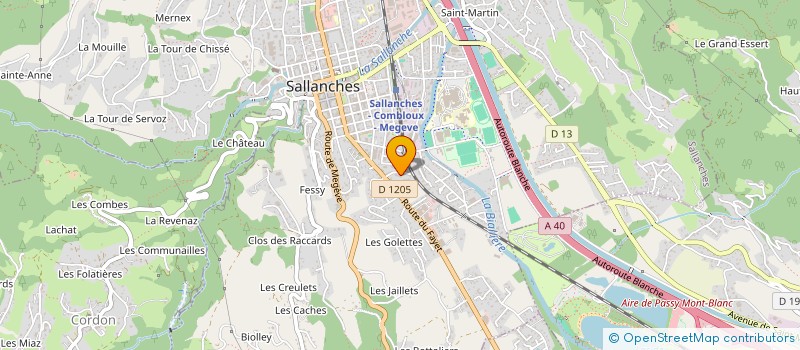 localisation de l'entreprise SYND COPROPRIETE  LE FAUCIGNY  SALLANCHES