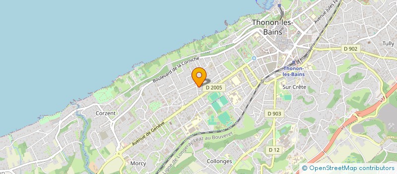localisation de l'entreprise SYND COPROPRIETE LE FRENE  THONON-LES-BAINS
