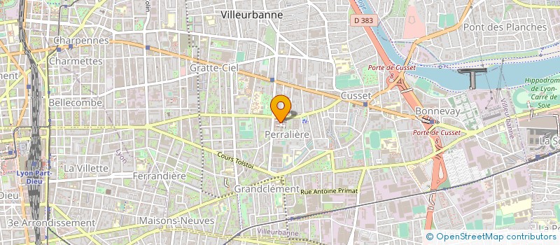 localisation de l'entreprise SYND COPROPRIETE LE GALIBIER  VILLEURBANNE