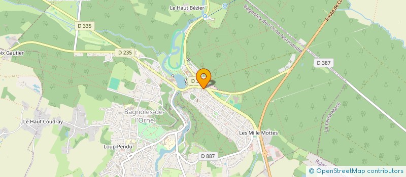 localisation de l'entreprise SYND COPROPRIETE LE GRAND CHENE à BAGNOLES-DE-L'ORNE-NORMANDIE