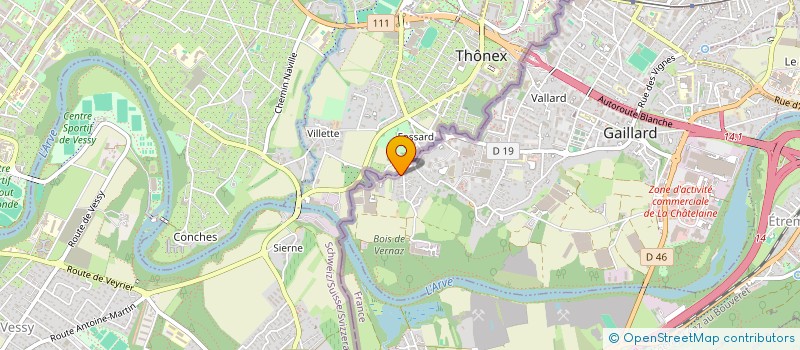 localisation de l'entreprise SYND COPROPRIETE LE GUE DE VERNAZ  GAILLARD