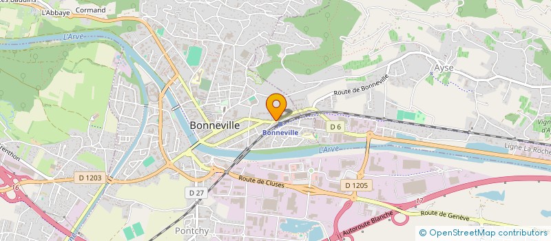 localisation de l'entreprise SYND COPROPRIETE LE JALOUVRE  BONNEVILLE