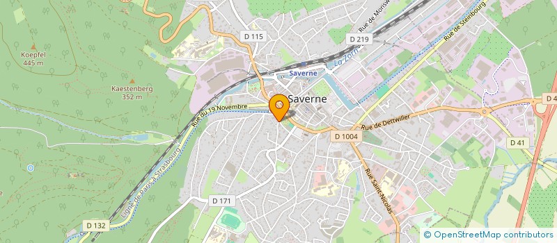 localisation de l'entreprise SYND COPROPRIETE LE PARC  SAVERNE
