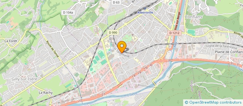 localisation de l'entreprise SYND COPROPRIETE LE ROC ROUGE  ALBERTVILLE