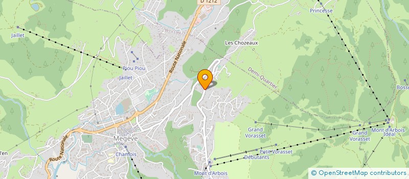 localisation de l'entreprise SYND COPROPRIETE LE SCHUSS  MEGEVE