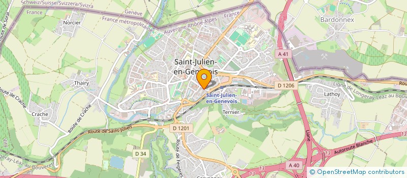 localisation de l'entreprise SYND COPROPRIETE LE VERT PRE  SAINT-JULIEN-EN-GENEVOIS