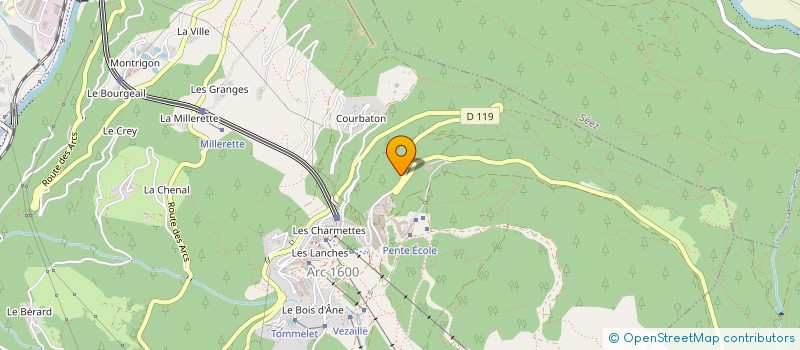 localisation de l'entreprise SYND COPROPRIETE LES ADRETS  BOURG-SAINT-MAURICE