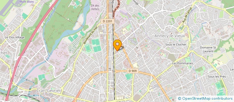 localisation de l'entreprise SYND COPROPRIETE LES BLEUETS  ANNECY