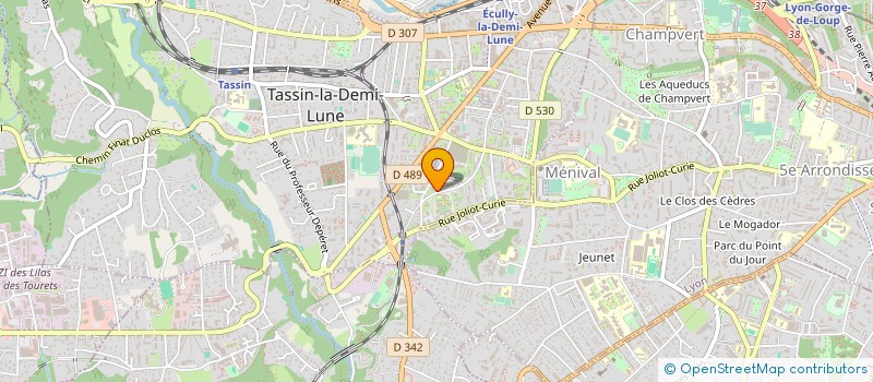 localisation de l'entreprise SYND COPROPRIETE LES GENETIERES  TASSIN-LA-DEMI-LUNE