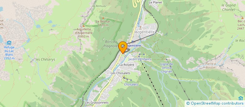 localisation de l'entreprise SYND COPROPRIETE LES GRANDS MONTETS  CHAMONIX-MONT-BLANC