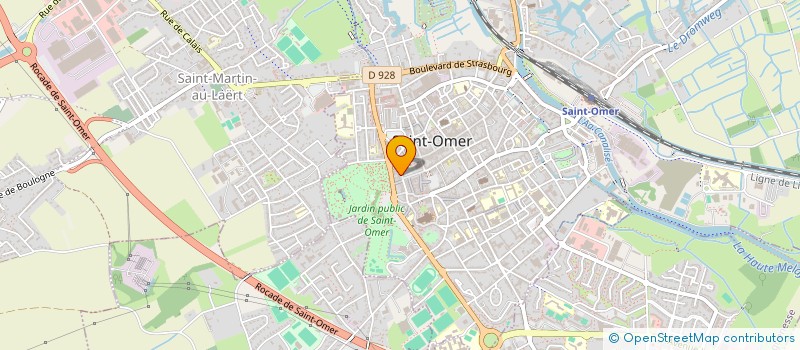 localisation de l'entreprise SYND. COPROPRIETE LES JARDINS DE VAUBAN  SAINT-OMER