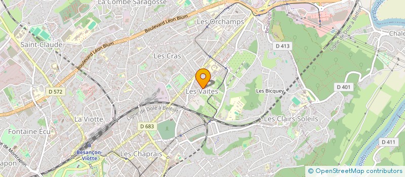 localisation de l'entreprise SYND. COPROPRIETE LES LOGGIAS  BESANCON