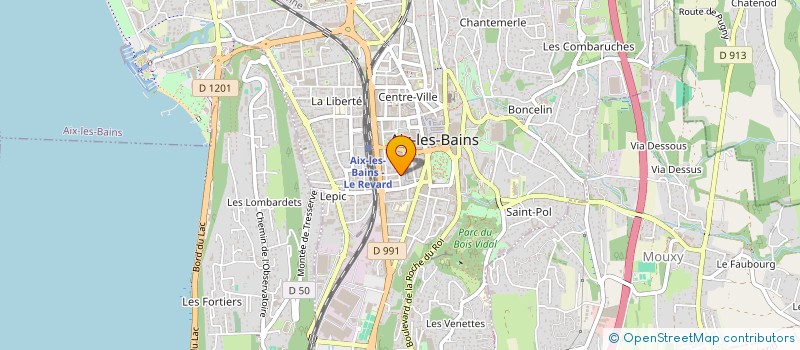 localisation de l'entreprise SYND COPROPRIETE LES MOINEAUX  AIX-LES-BAINS