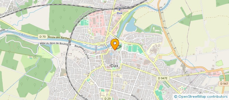 localisation de l'entreprise SYND COPROPRIETE LES REMPARTS  DAX