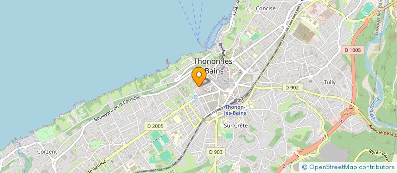localisation de l'entreprise SYND COPROPRIETE LES TILLEULS à THONON-LES-BAINS