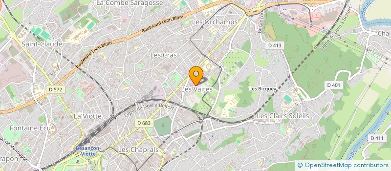 localisation de l'entreprise SYND. COPROPRIETE LES TULIPES  BESANCON