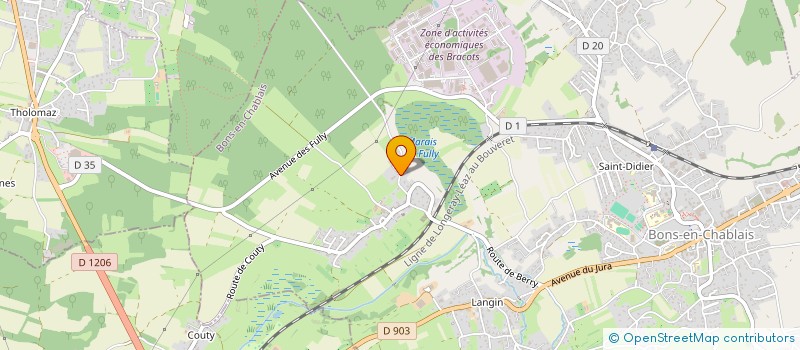 localisation de l'entreprise SYND COPROPRIETE LES VIEILLES VIGNES  BONS-EN-CHABLAIS