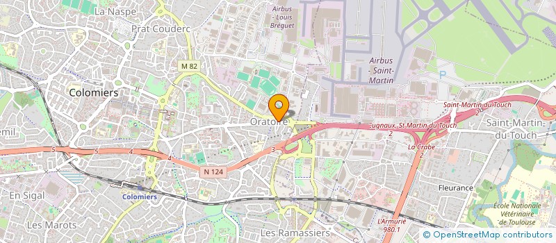 localisation de l'entreprise SYND COPROPRIETE ORATOIRE NORD à COLOMIERS