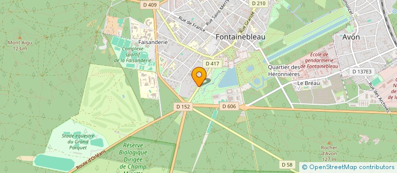 localisation de l'entreprise SYND COPROPRIETE PARC PAVILLON BLEU  FONTAINEBLEAU