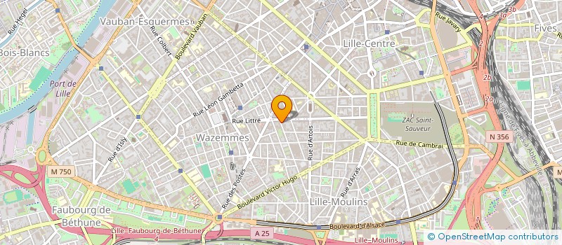 localisation de l'entreprise SYND COPROPRIETE RES 23 BIS RUE GANTOIS à LILLE