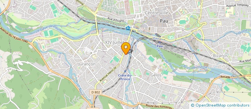 localisation de l'entreprise SYND COPROPRIETE RES 55 R DU 14 JUILLET à PAU