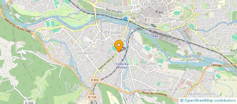 localisation de l'entreprise SYND COPROPRIETE RES 77 R DU XIV JUILLET à PAU