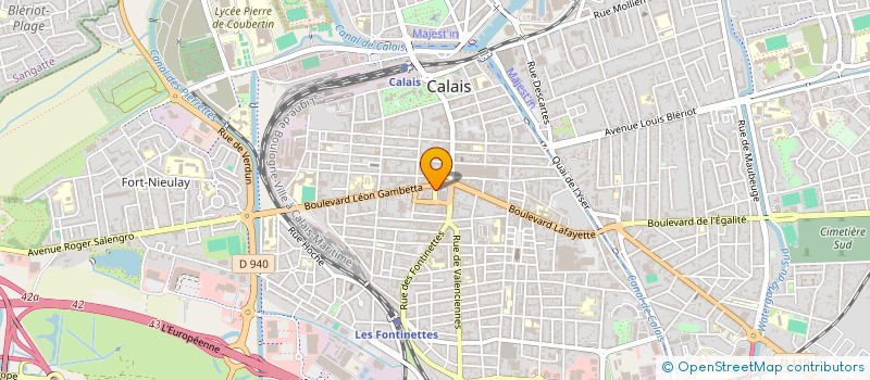 localisation de l'entreprise SYND COPROPRIETE RES ALBERT 1ER  CALAIS