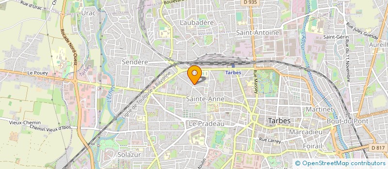 localisation de l'entreprise SYND COPROPRIETE RES ALPHONSE DAUDET  TARBES