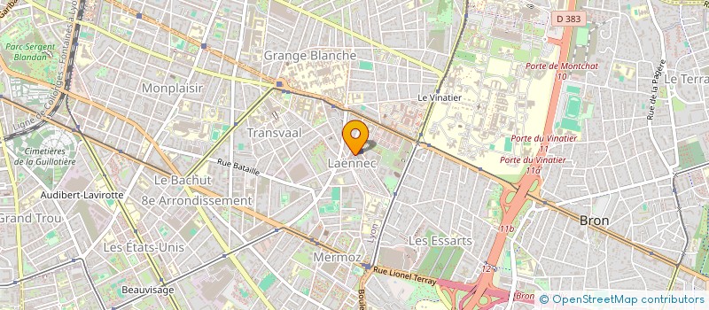 localisation de l'entreprise SYND COPROPRIETE RES.AMPHIS LAENNEC  LYON