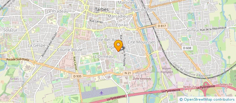 localisation de l'entreprise SYND COPROPRIETE RES ANATOLE FRANCE  TARBES