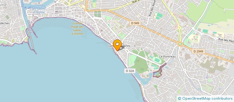 localisation de l'entreprise SYND COPROPRIETE RES AZUR DES FLOTS à LES SABLES D'OLONNE