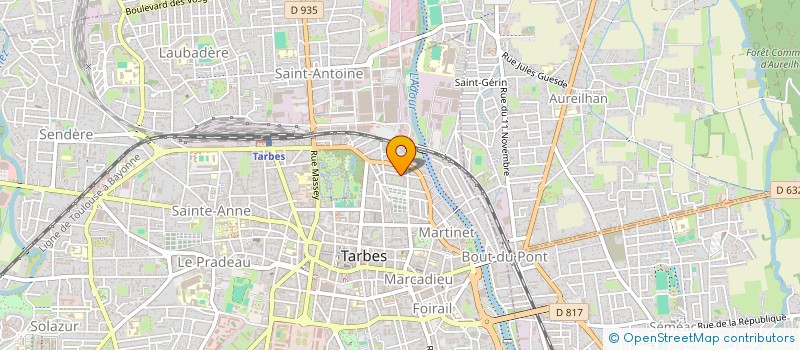 localisation de l'entreprise SYND COPROPRIETE RES BALCONS ST JEAN  TARBES